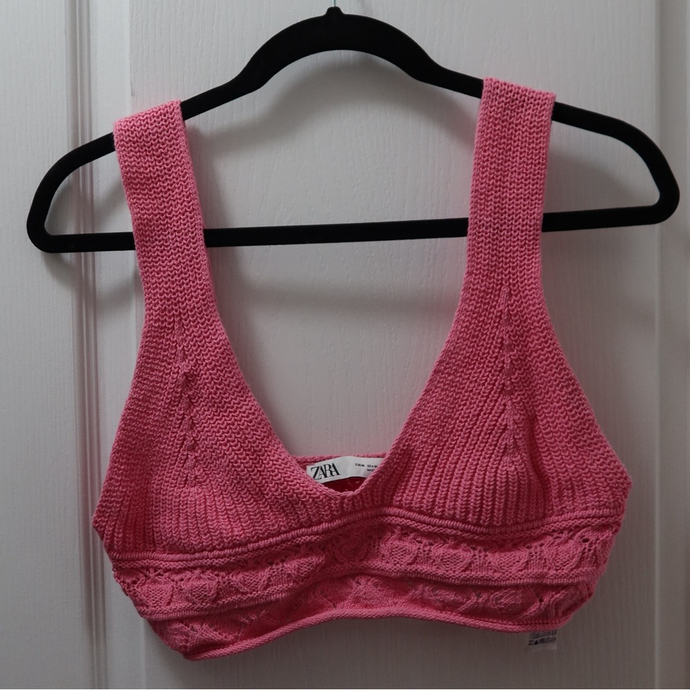 Zara Rose Knit Bralette